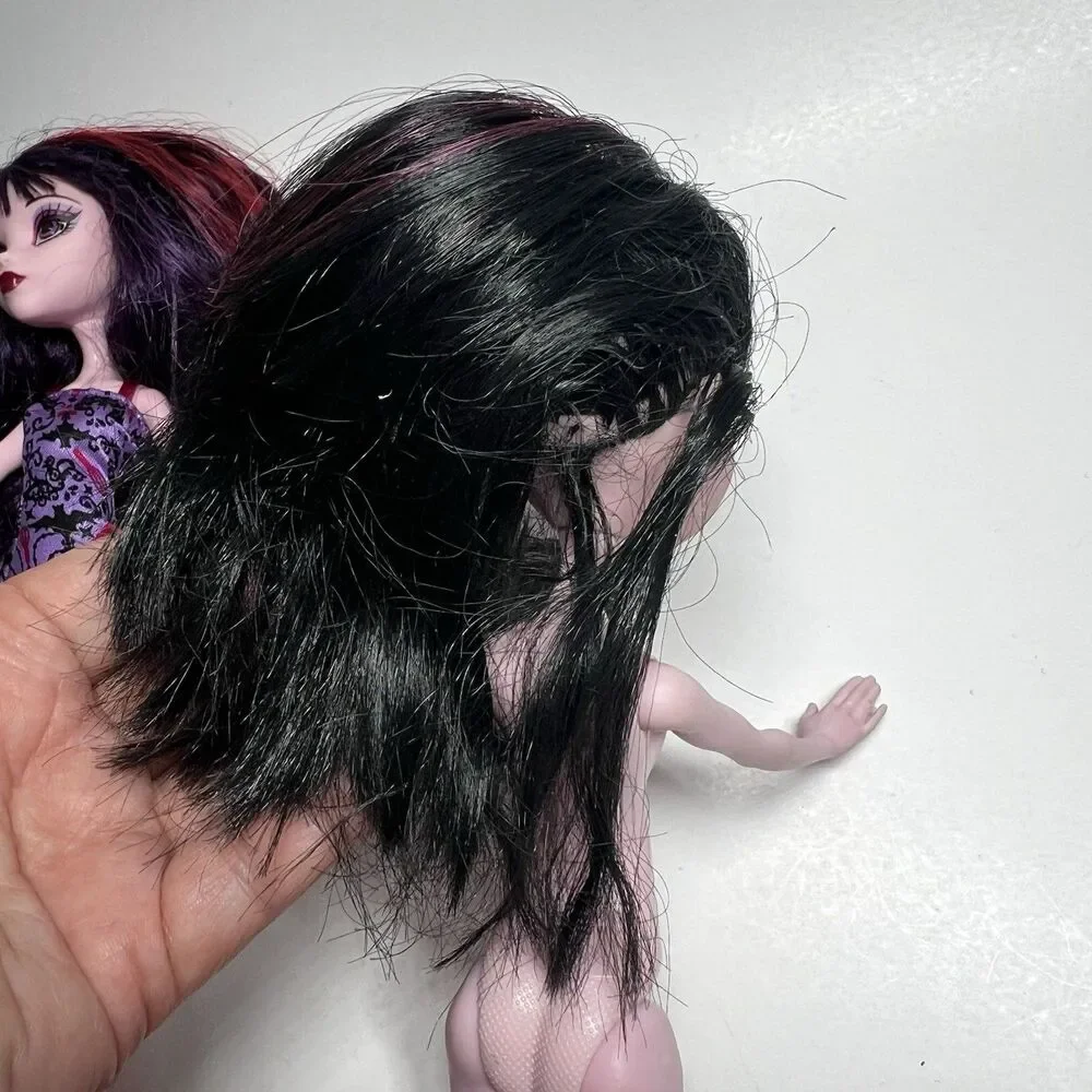 Monster High Elissabat Ghoul Fair & Draculaura Doll Lot G1 For Parts Cut Hair